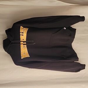 Russell Athletic Merritt College Black Hoodie Adult Sweatshirt, Size: L